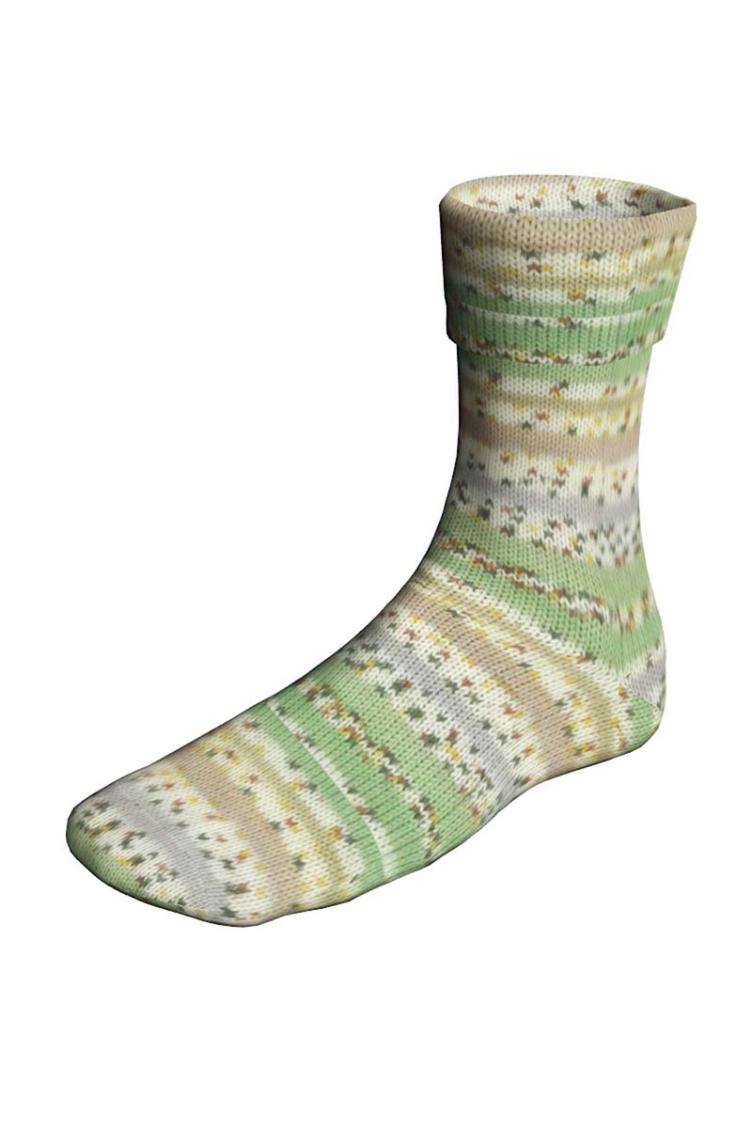 Super Soxx Bamboo Color 514 grüngr. 4-fach Sockenwolle