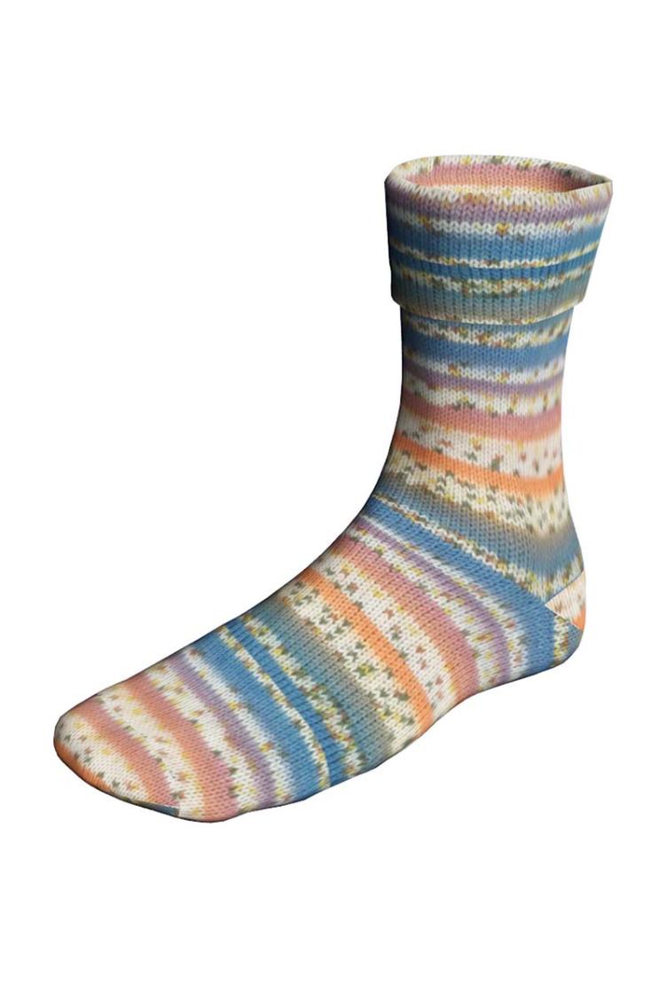 Super Soxx Bamboo Color 515 orange 4-fach Sockenwolle
