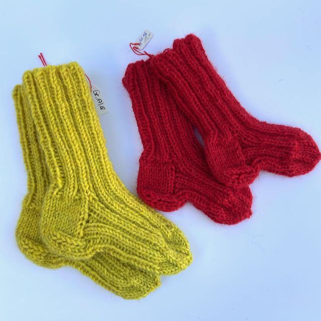 Babysocken handgestrickt div. Grössen (Kindersocken) - 4