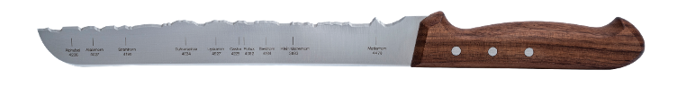 Panoramaknife Brotmesser mit Nussbaum Holzgriff - 0