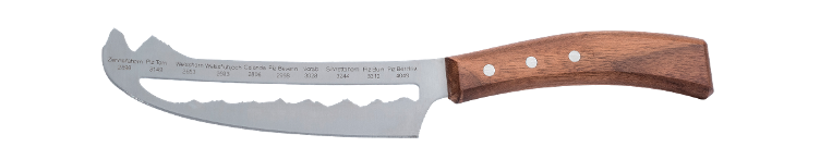 Panoramaknife Käsemesser mit Nussbaum Holzgriff - 0