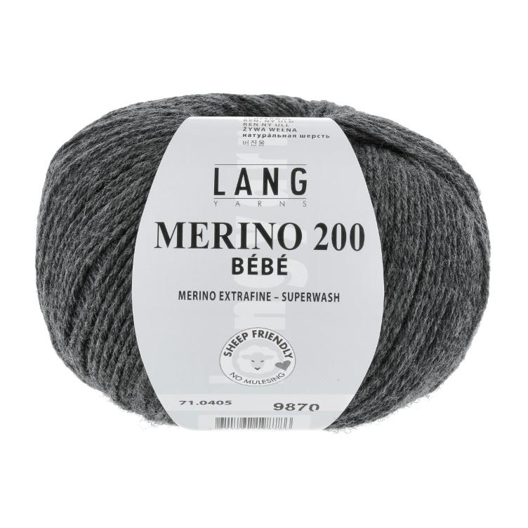 Merino 200 Bebe anthrazit 50g Col405