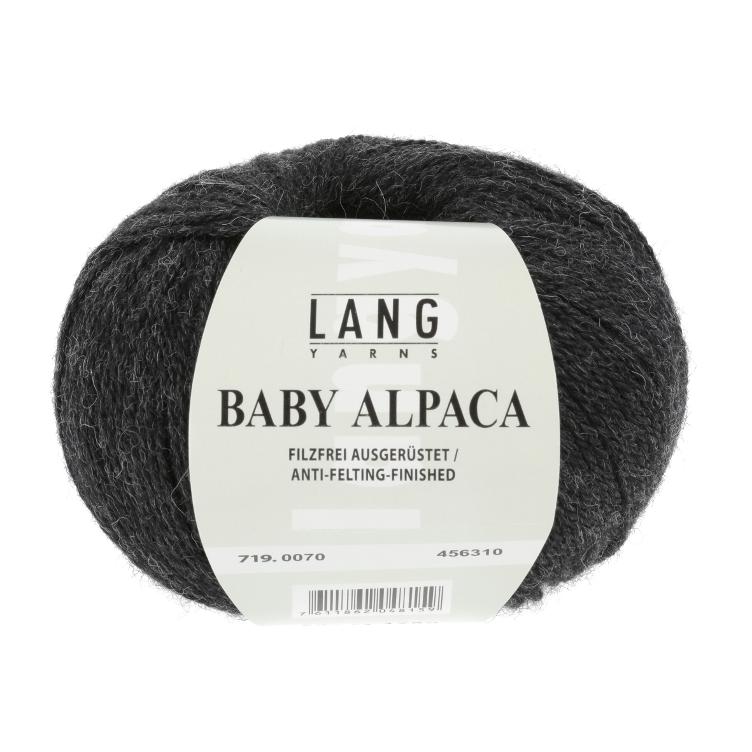 Baby Alpaca anthrazit mélange 50g Col70