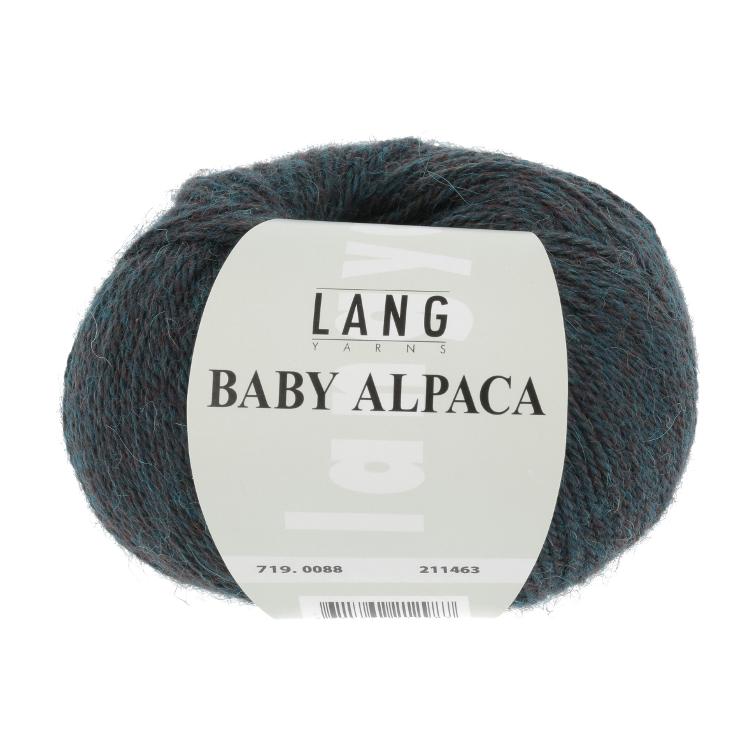 Baby Alpaca petrol mélange 50g 170m Col 88