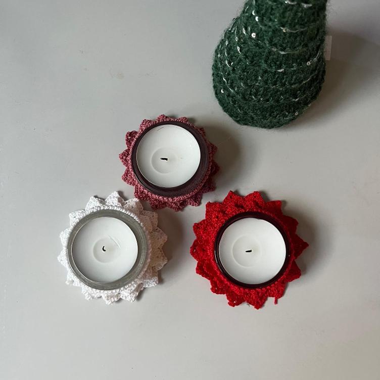 Handgehäkeltes Teelicht im Glas – liebevolle Weihnachtsdeko mit Bedeutung - 2