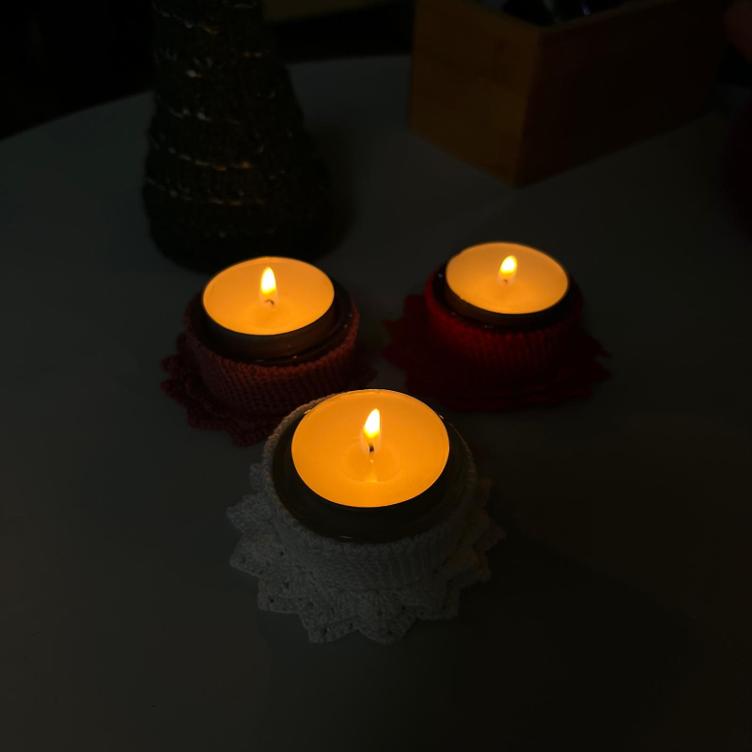 Handgehäkeltes Teelicht im Glas – liebevolle Weihnachtsdeko mit Bedeutung - 0