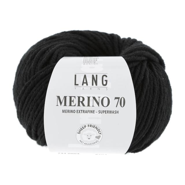 Merino 70 schwarz 50g 70m Col04