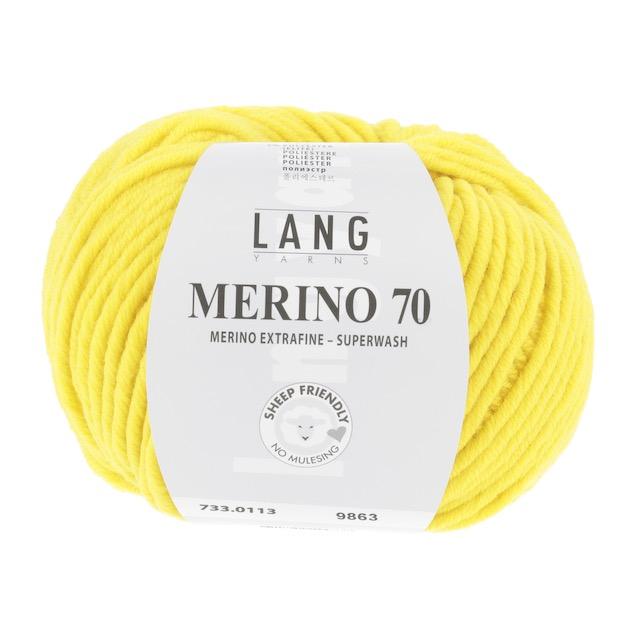 Merino 70 gelb 50g 70m Col113