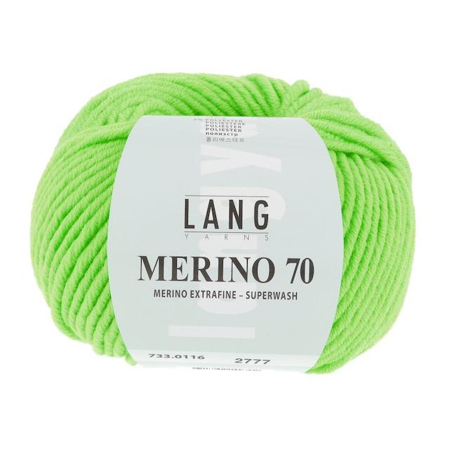 Merino 70 hellgrün neon 50g 70m Col116