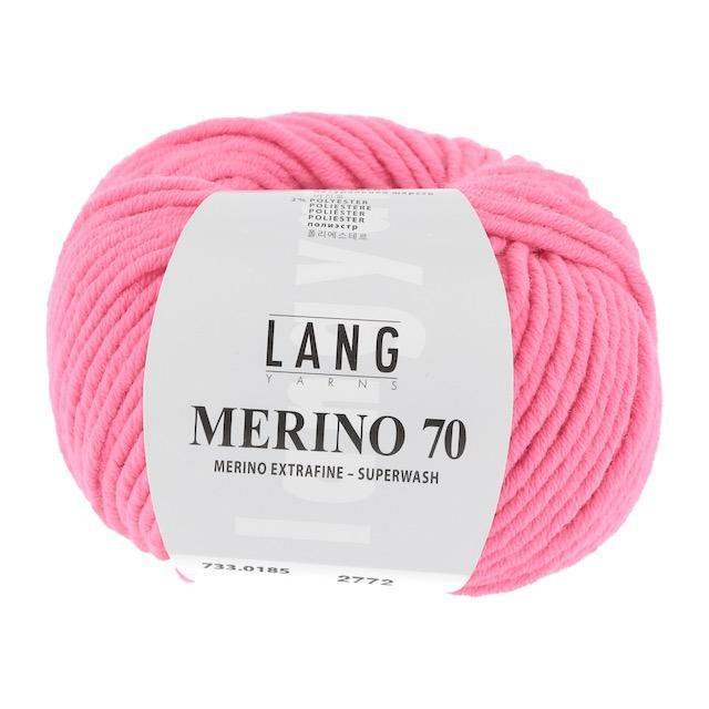 Merino 70 pink neon 50g 70m Col185