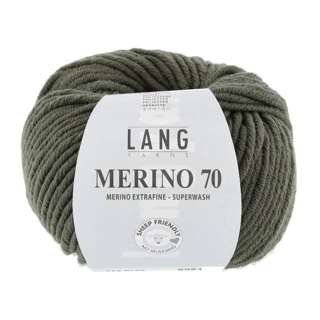 Merino 70 olive 50g 70m Col198