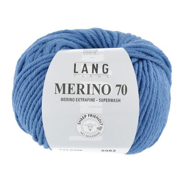 Merino 70 blau 50g 70m Col206