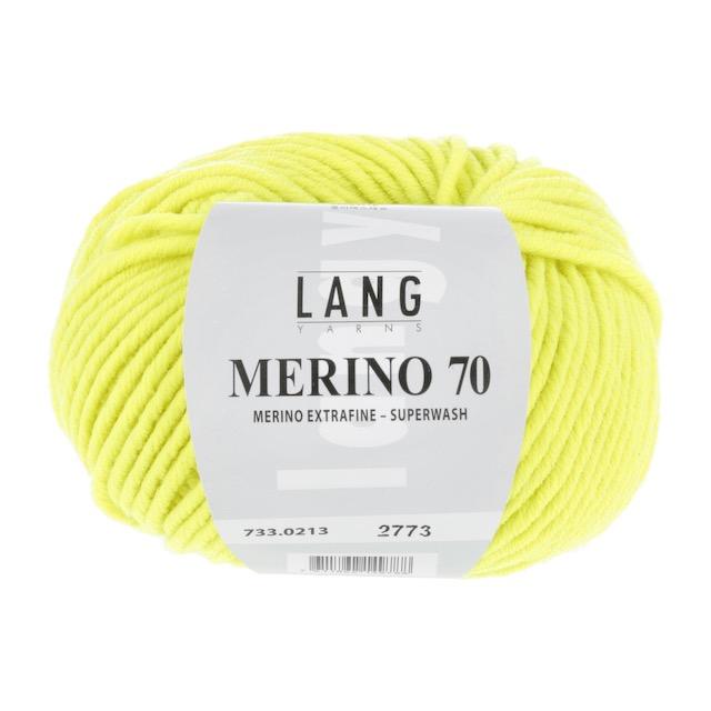 Merino 70 gelb neon 50g 70m Col213