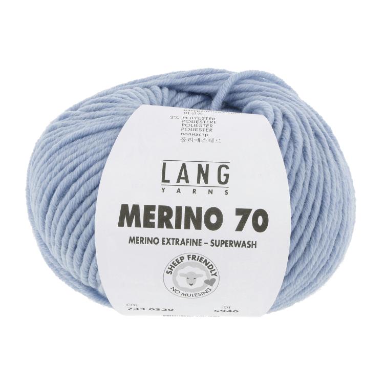 Merino 70 ciel melange 50g 70m Col0320