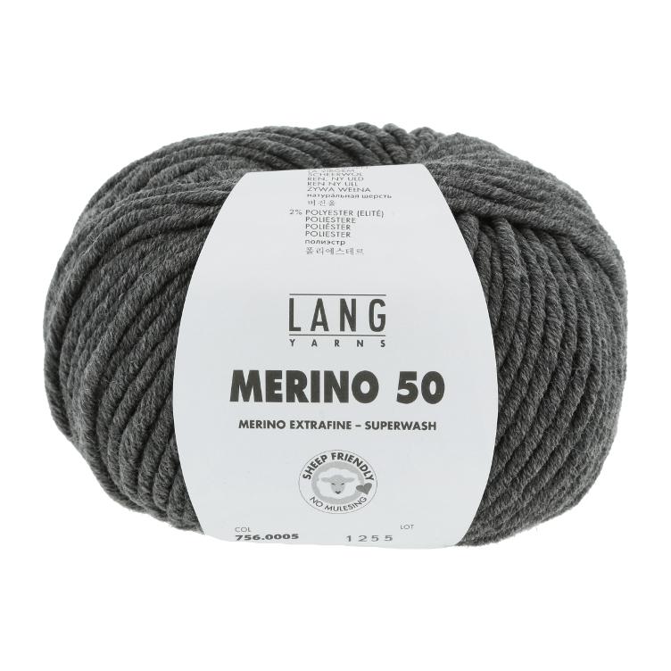 Merino 50 grau meliert 100g Col5