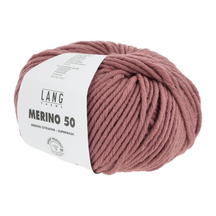 Merino 50 rosenholz 100g Col187 - 0