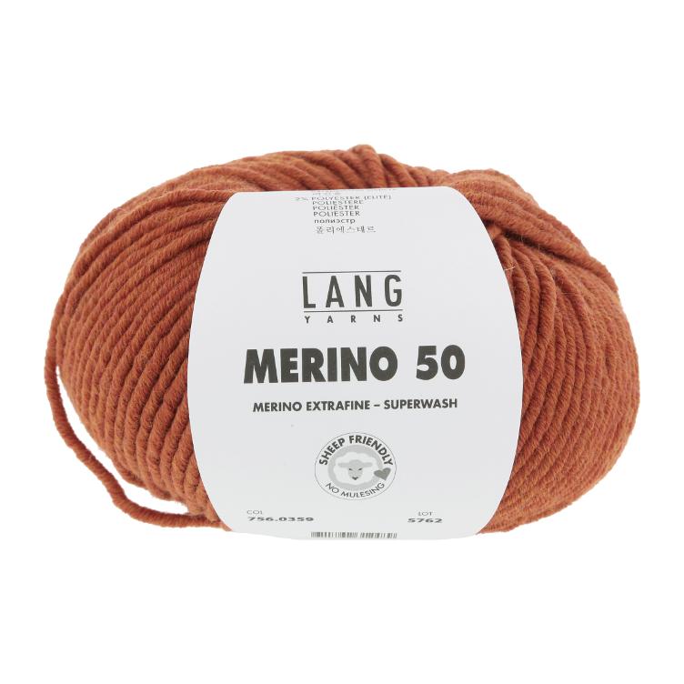 Merino 50 Ziegel 100g Col359