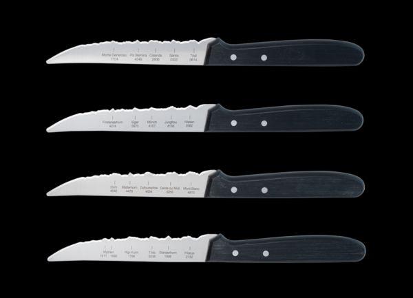 Panoramaknife Steak-und Pizzamesser 4er Set ass.