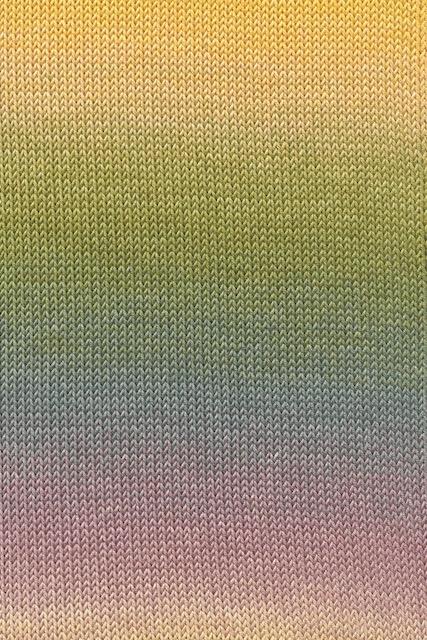 Baby Cotton Color Bio Farbverlauf gelb/grün/altrosa 50g 180m Col49 - 1