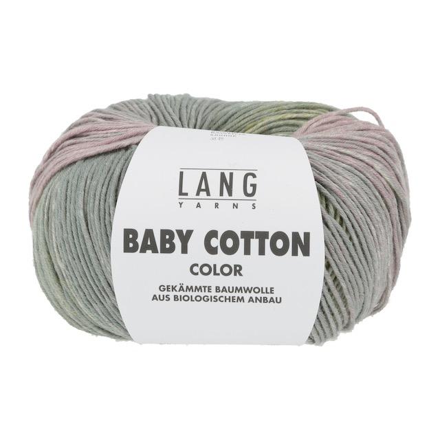 Baby Cotton Color Bio Farbverlauf gelb/grün/altrosa 50g 180m Col49