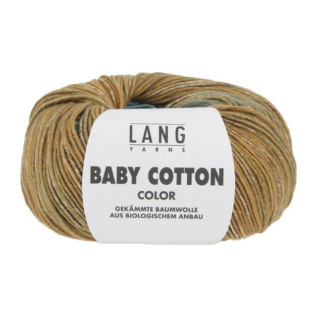 Baby Cotton Color Bio Farbverlauf hellblau/ocker/rosa 50g 180m Col151