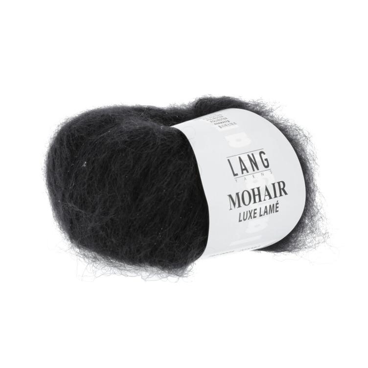 Mohair Luxe Lame silber schwarz 25g Col04