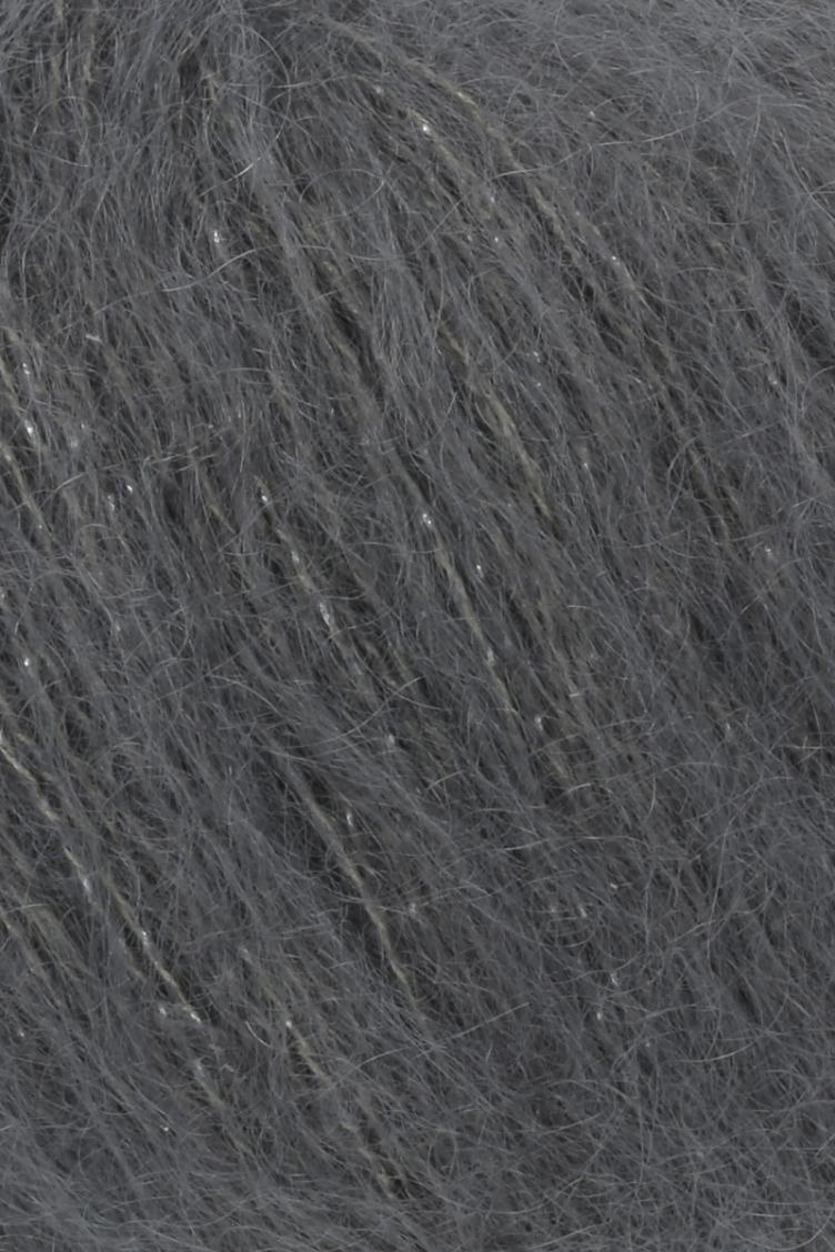 Mohair Luxe Lame silber anthrazit 25g Col70 - 0