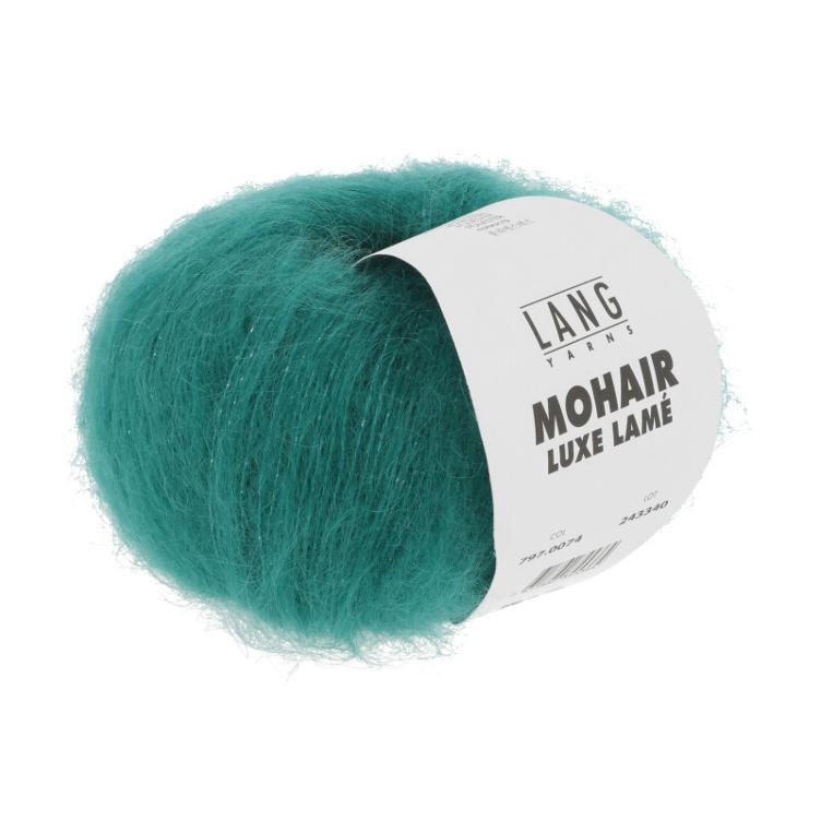 Mohair Luxe Lame silber jade 25g Col74