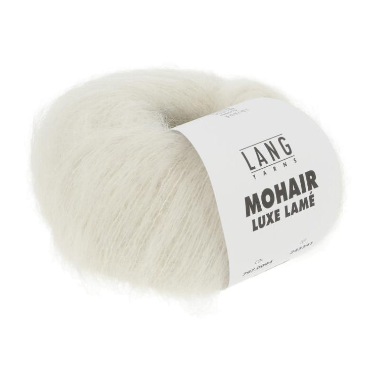 Mohair Luxe Lame silber-offwhite25g Col94