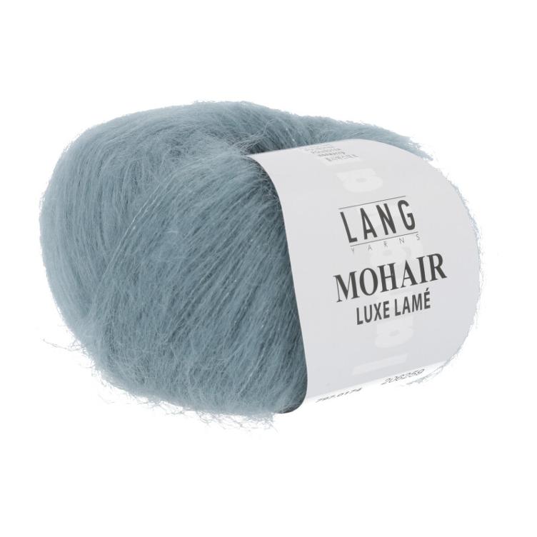 Mohair Luxe Lame silber-aqua 25g Col174