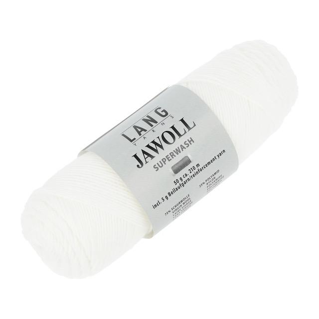 Jawoll Sockenwolle weiss 50g 210g Col01