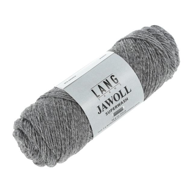 Jawoll Sockenwolle dunkelgrau mélange 50g 210g Col03