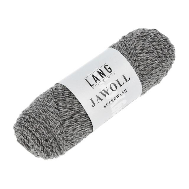 Jawoll Sockenwolle grau/braun mouliné 50g 210g Col124