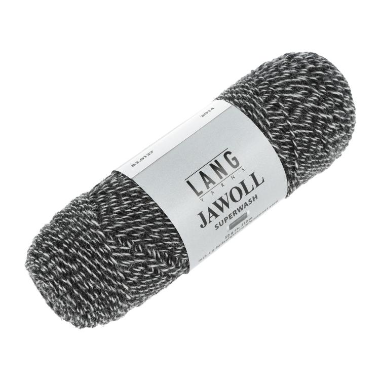 Jawoll Sockenwolle anthrazit/écru mouliné 50g 210m Col137