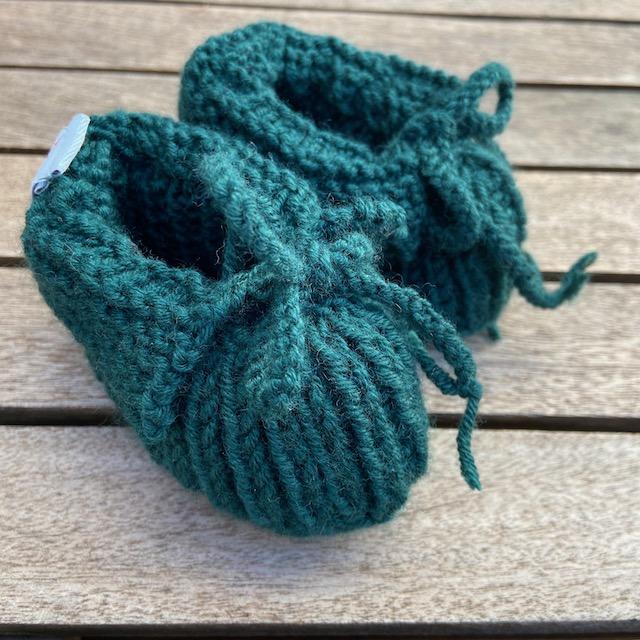 Babyfinkli aus Baumwolle handgestrickt div. Farben - 3