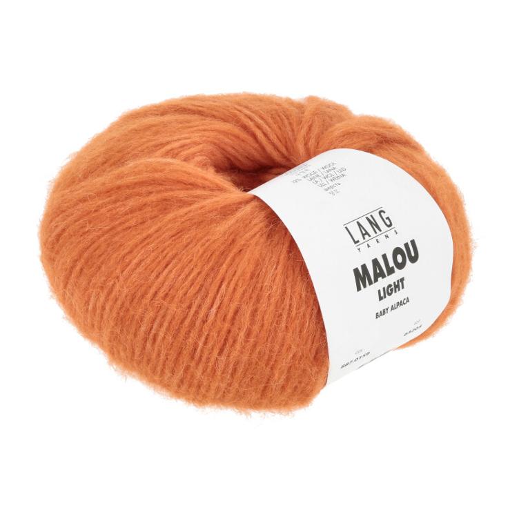 Malou light baby Alpaca col159 orange 50g 190m