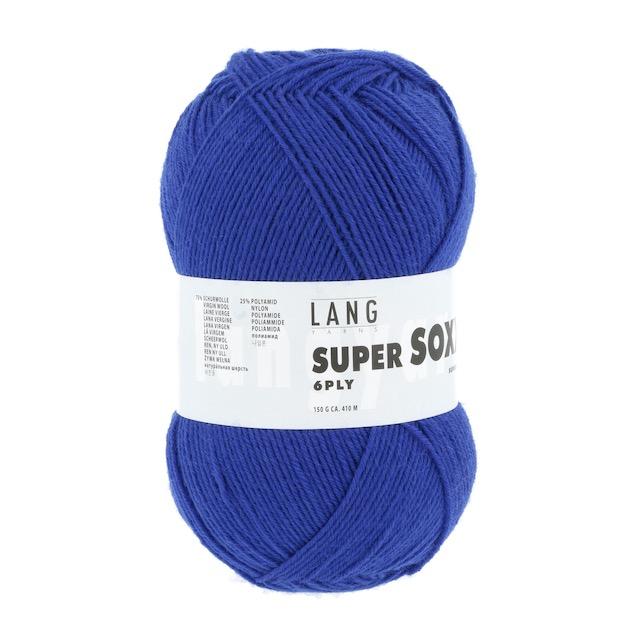 Super Soxx 6-fache Sockenwolle blau 150g Col 06 - 1