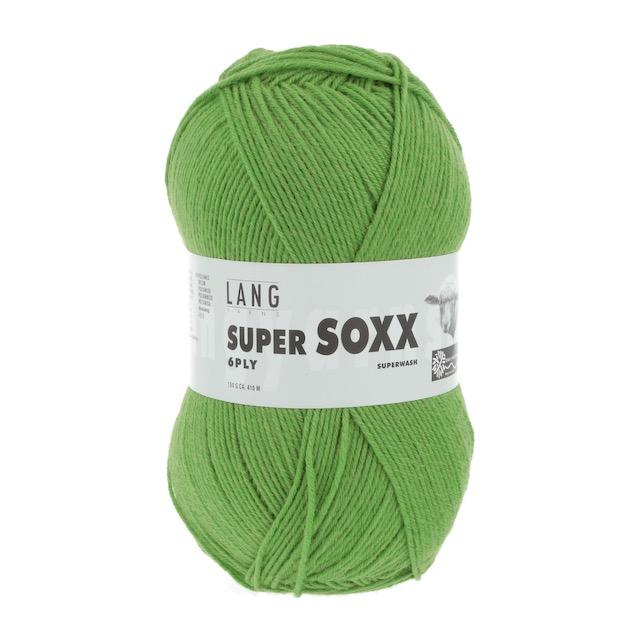 Super Soxx 6-fache Sockenwolle hellgrün 150g Col 16