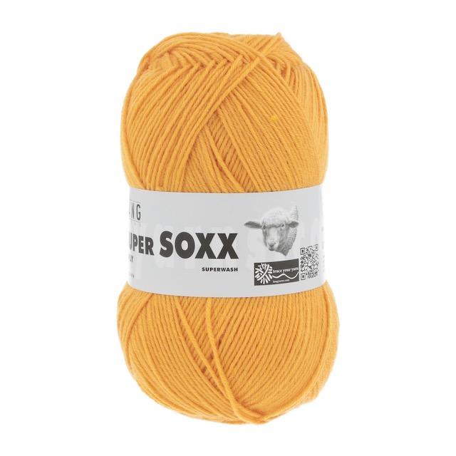 Super Soxx 6-fache Sockenwolle goldgelb 150g Col 49 - 1