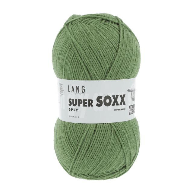 Super Soxx 6-fache Sockenwolle olive hell 150g Col 198