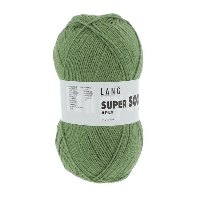 Super Soxx 6-fache Sockenwolle olive hell 150g Col 198 - 0