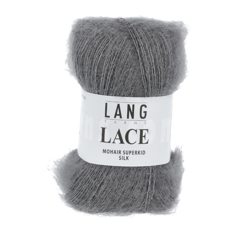 Lace Mohair Superkid Silk grau-melange 25g Col05