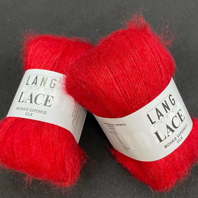 Lace Mohair Superkid Silk rot 25g Col60 - 1