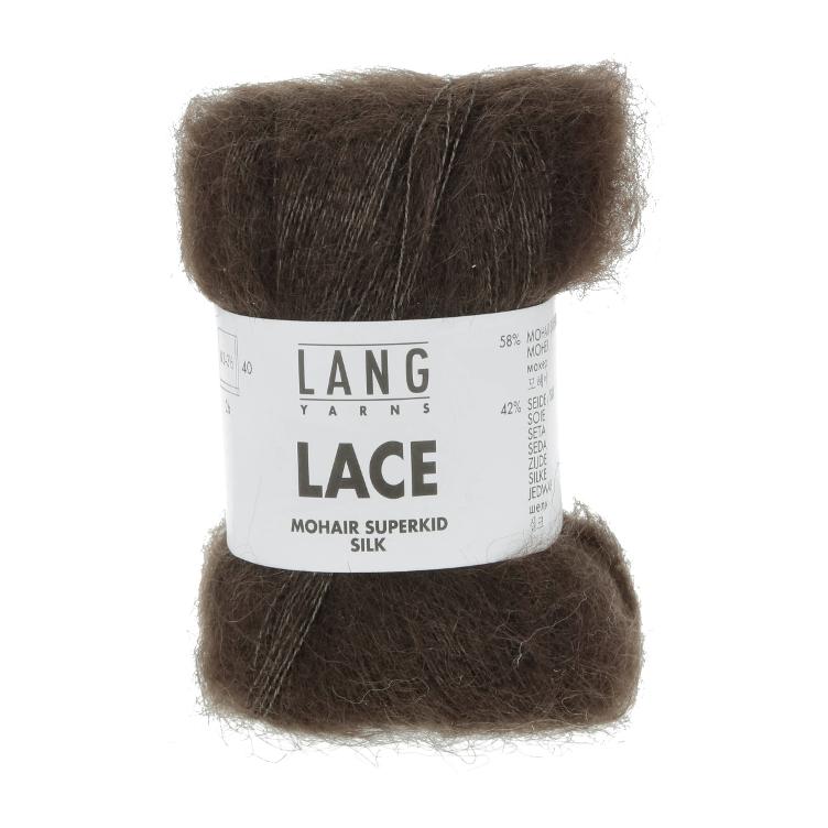 Lace Mohair Superkid Silk dunkelbraun 25g Col168