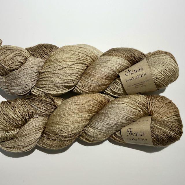 Feilis Merino Seide martiniolive 125g/400m handgefärbt Col F1110