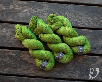 Feilis Merino Seide kiwi 125g/400m handgefärbt Col F1121