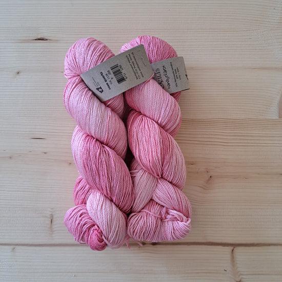 Feilis Merino Seide rosenquarz 125g/400m handgefärbt Col F1128