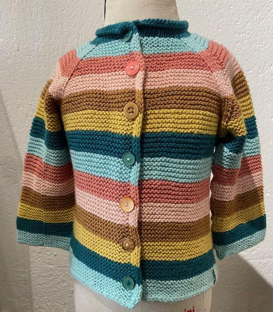 Kinderjacke handgestrickt aus Munja