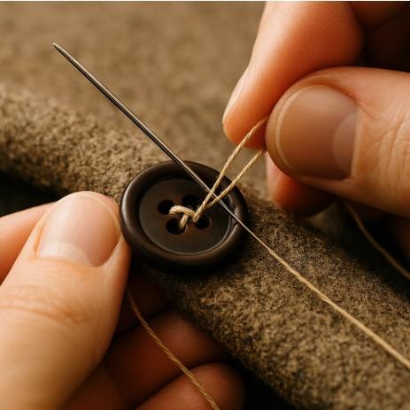 Knöpfe Annähen – Reparatur & Ergänzung für Kleidung & Strick