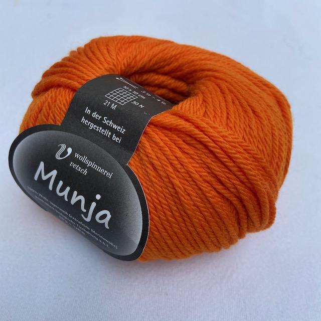 Munja Merino orange 50g/120m Col812